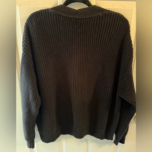 GAP Black Cotton Cardigan Sweater - Picture 3 of 5